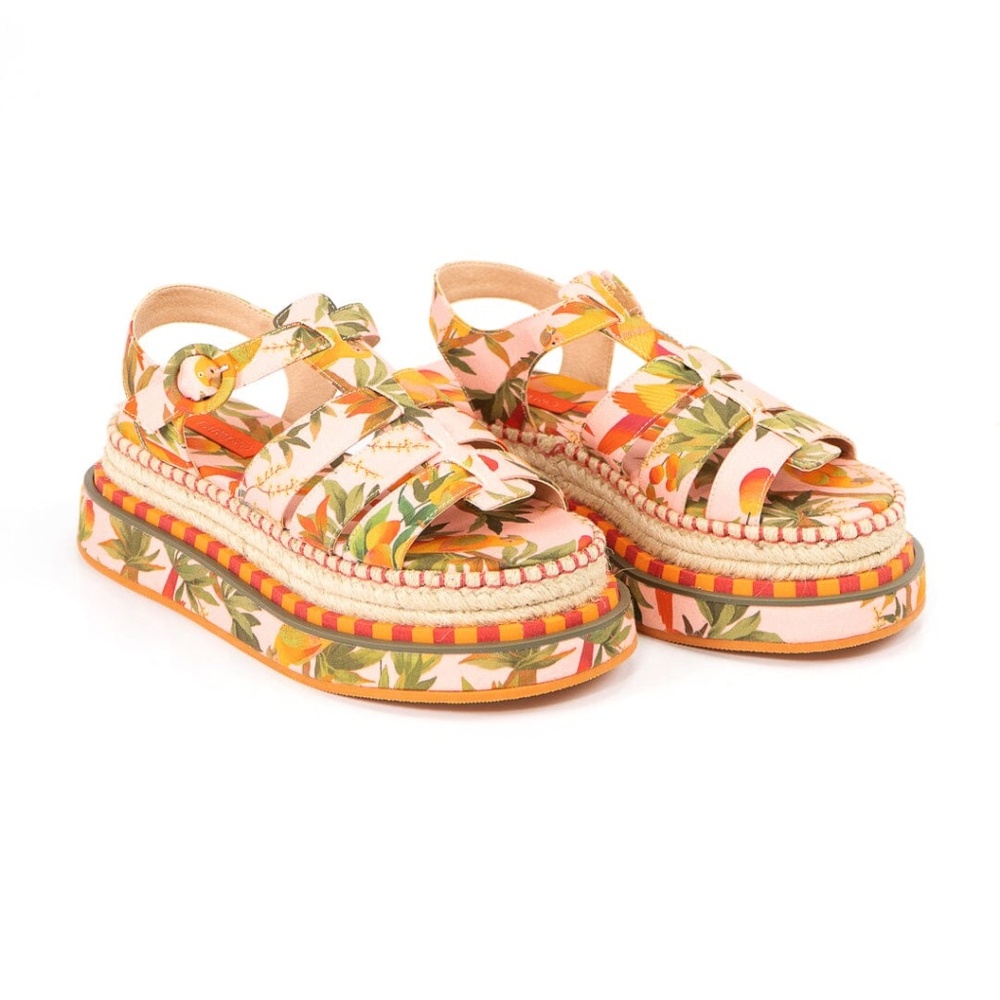 Mango Trees Espadrille Platform Sandal